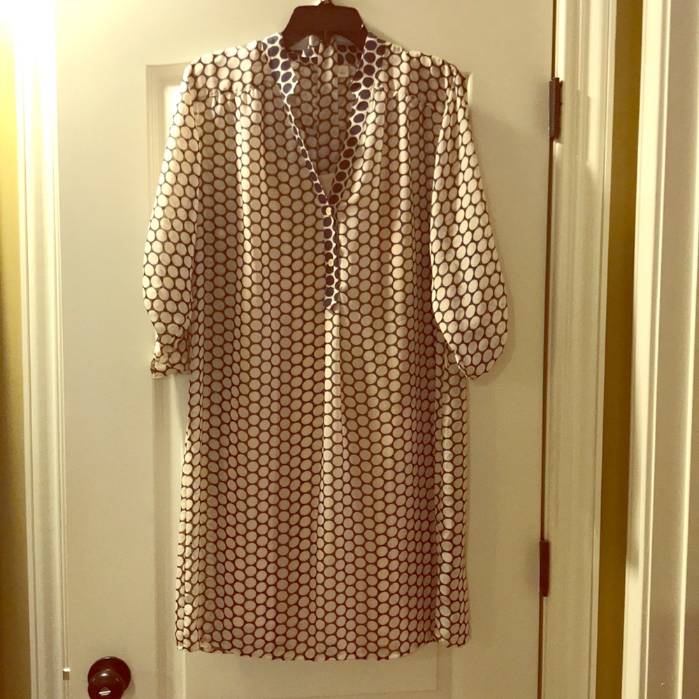 Sheer with slip and belt dress